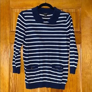 Navy striped sweater